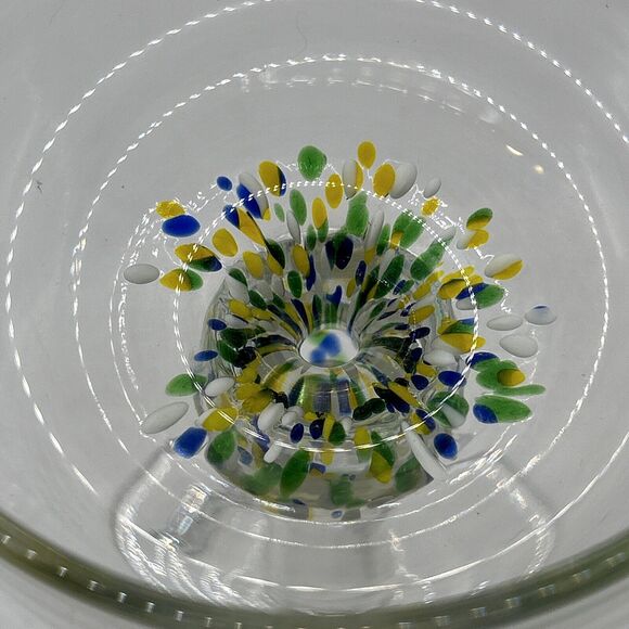 Unique Vtg Margarita Set Hand blown With Swirl 6 Lrg Glasses, 1 Lrg Pitcher - Picture 8 of 16